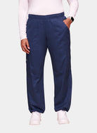 Cherokee Core Stretch Mid Rise Pull-On Cargo Scrub Trousers WWE4005-Navy