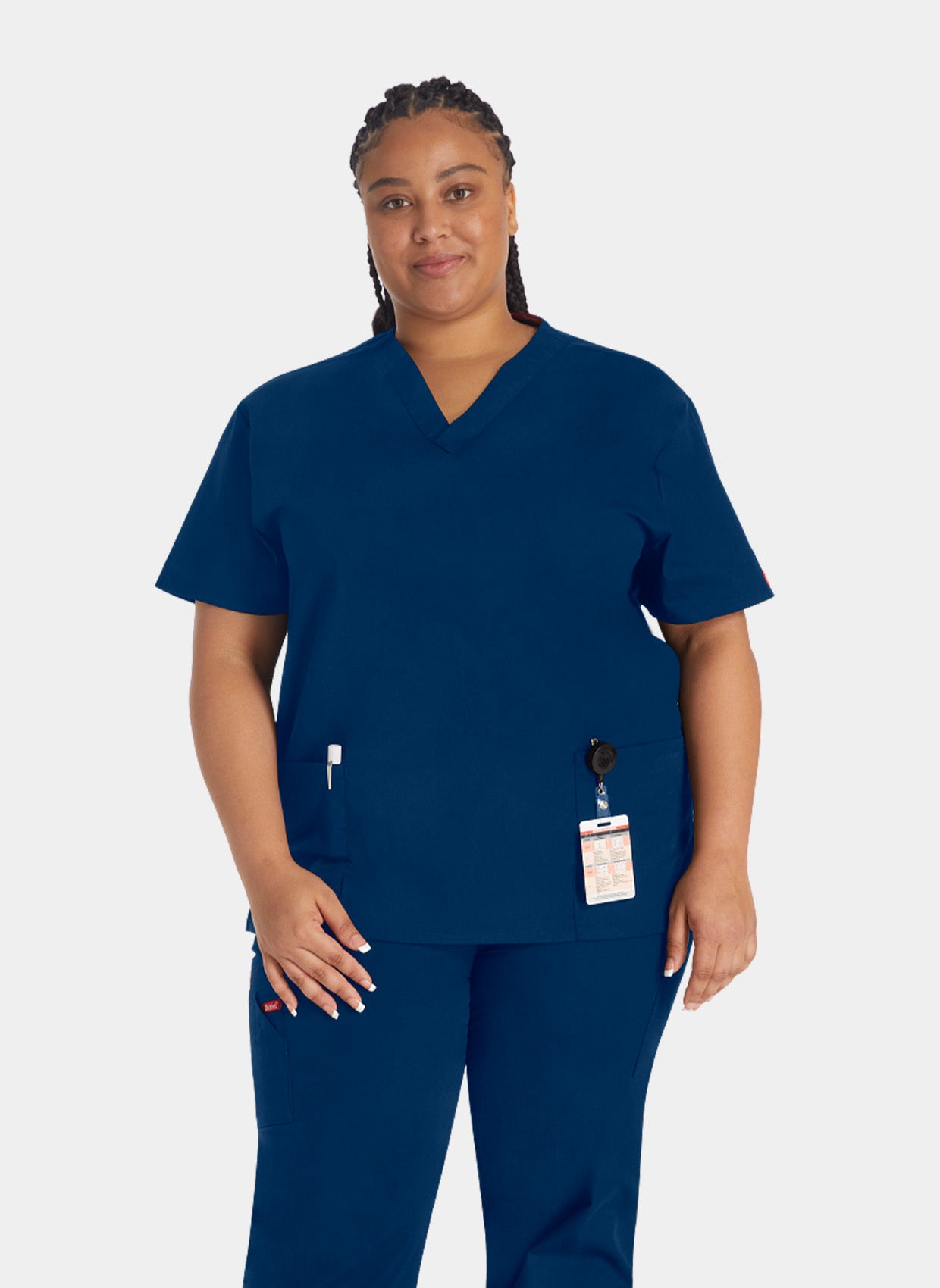 Dickies EDS Signature V-Neck Scrub Top DKE86706-Navy