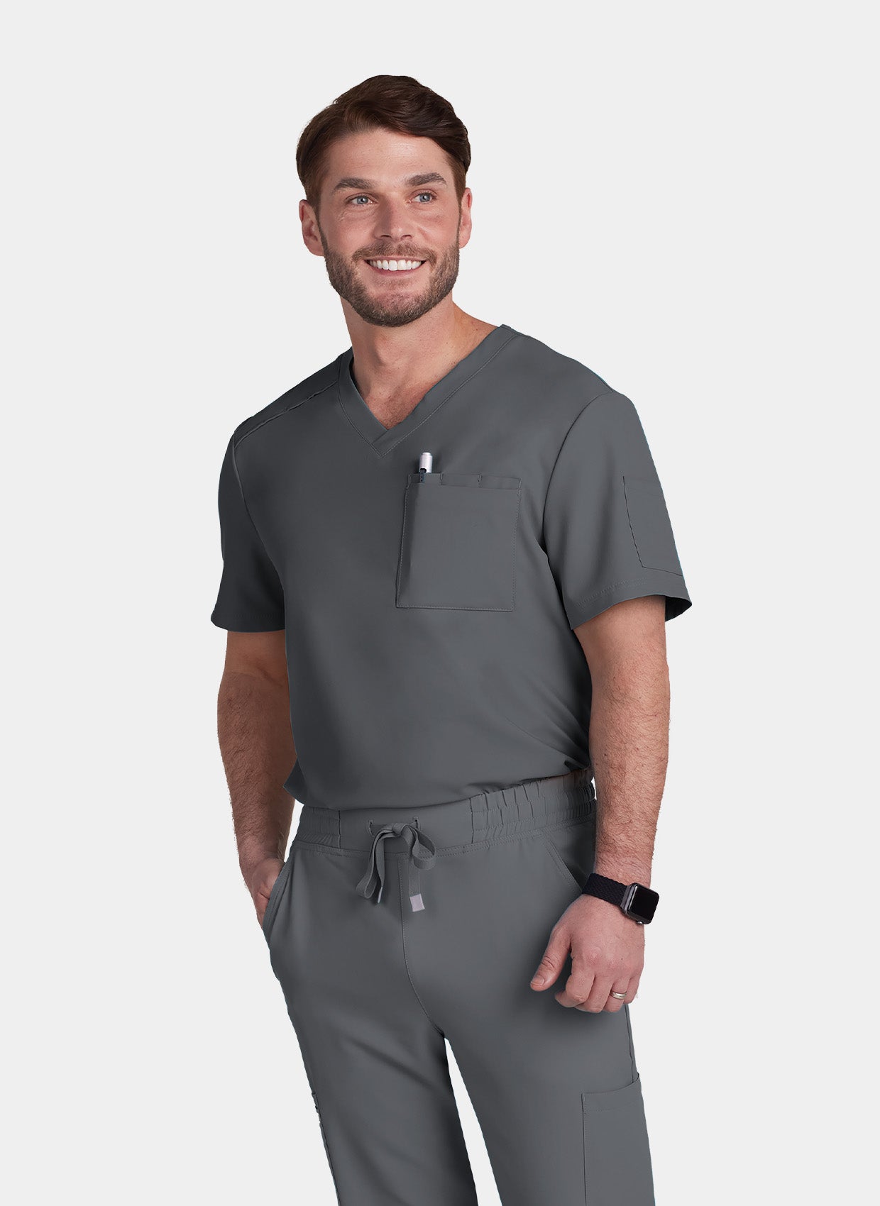 Koi Cureology Arthro Scrub Top - Pewter