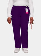 Cherokee Unisex Elasticated Scrub Trousers-Eggplant