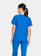 Cherokee Unisex Scrub Top - Royal - Back