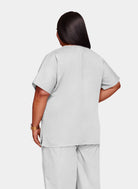 Cherokee Unisex Scrub Top - White - Back