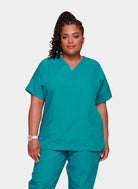 Cherokee Unisex Scrub Top - Teal