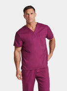 Dickies EDS Signature Unisex Tuckable V-Neck Scrub Top DKE83706-Wine