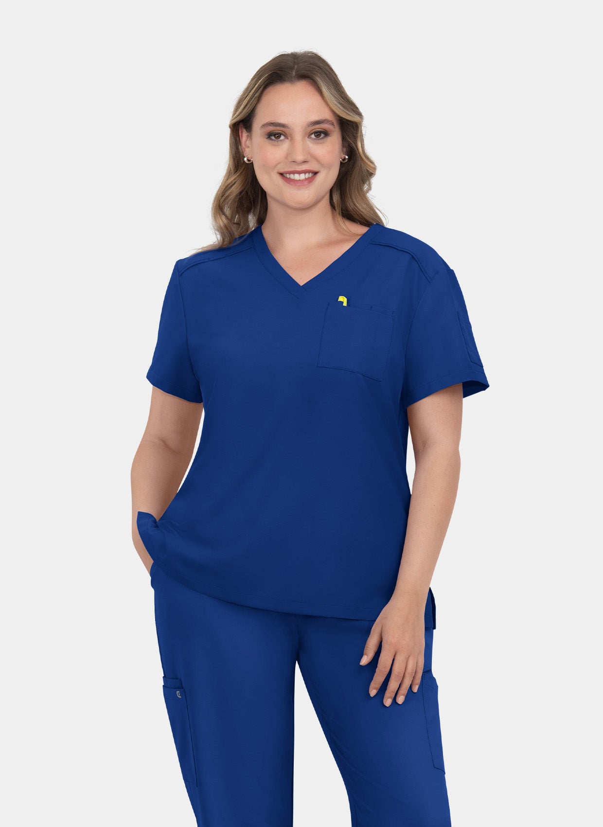 Koi Cureology Aura Scrub Top - Galaxy