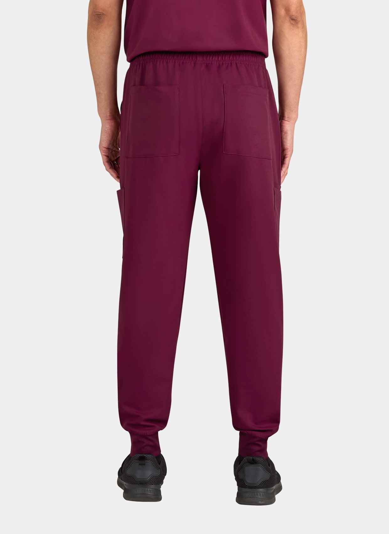 Koi Cureology Connective Scrub Joggers - Wine - Back