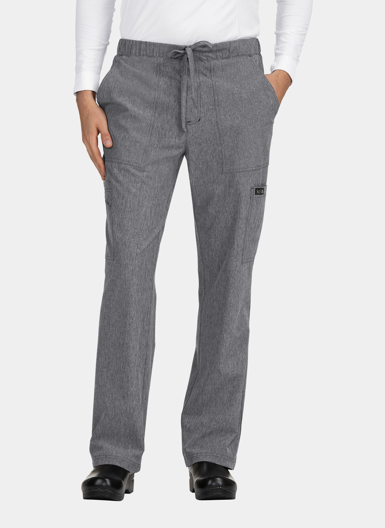 Koi Basics Luke Scrub Trousers - Heather Grey