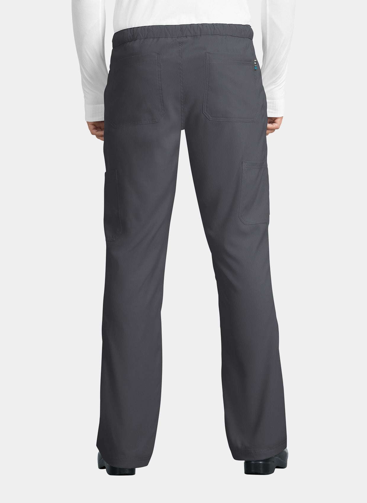 Koi Lite Discovery Scrub Trousers - Charcoal - Back 