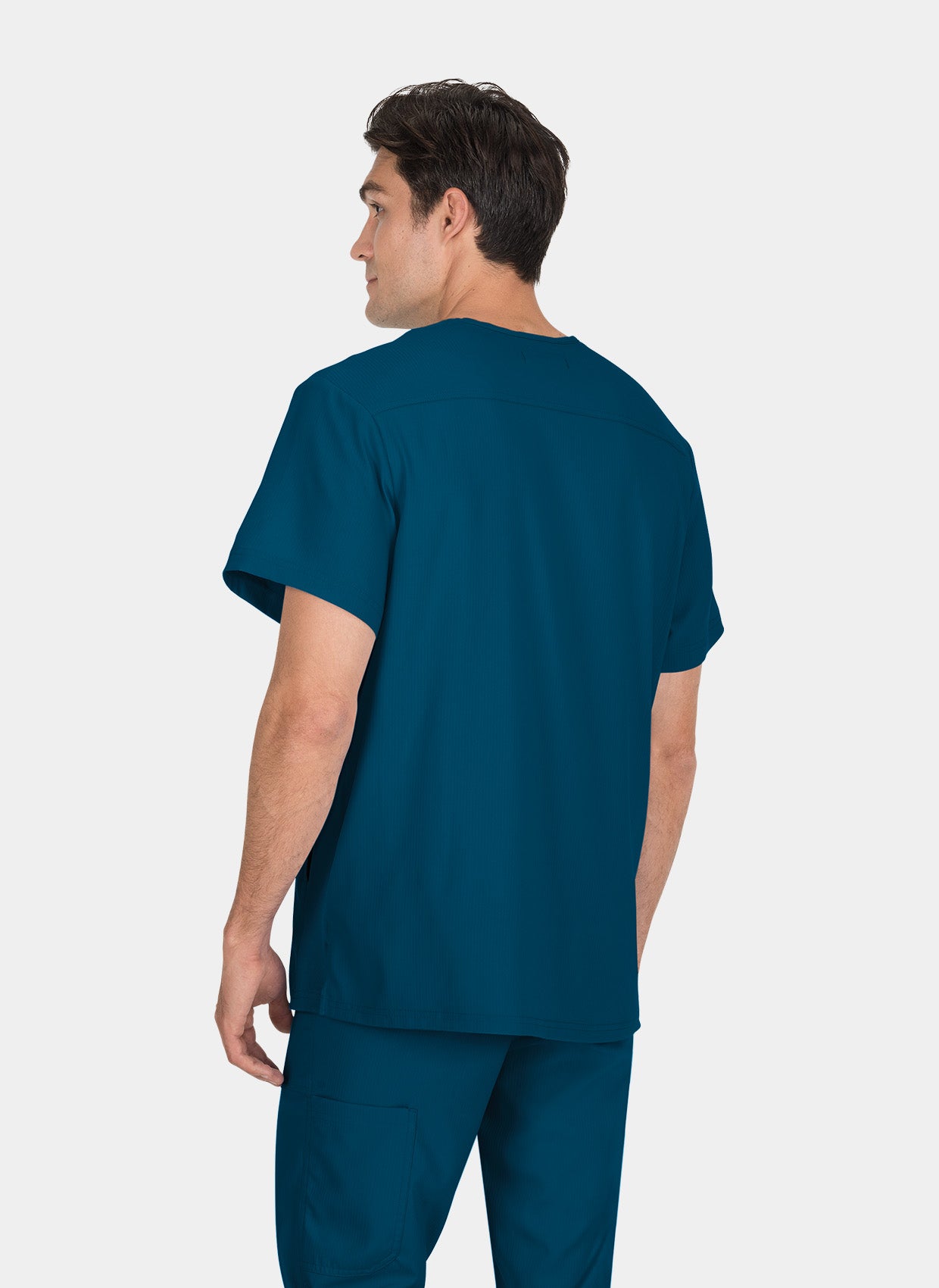 Koi Lite Force Scrub Top - Caribbean - Back 