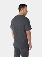 Koi Lite Force Scrub Top - Charcoal - Back 