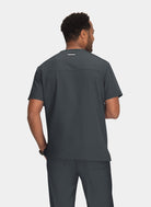 Koi Next Gen Free To Be Scrub Top - Charcoal - Back