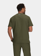 Koi Next Gen Free To Be Scrub Top-Olive- Back