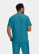 Koi Next Gen Free To Be Scrub Top- Teal - Back