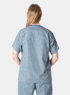 Budget Scrub Top - Misty - Back 