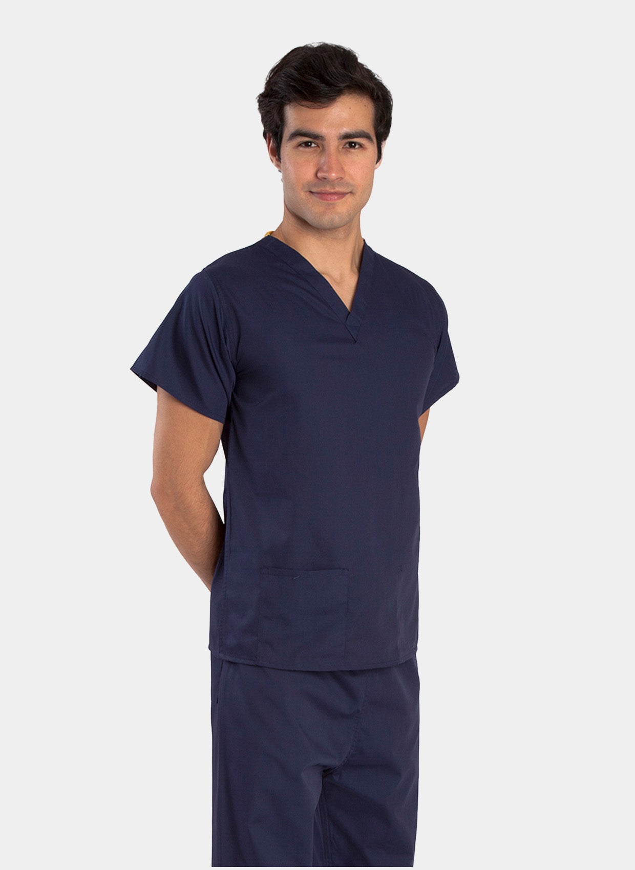 Budget Scrub Top - Navy 