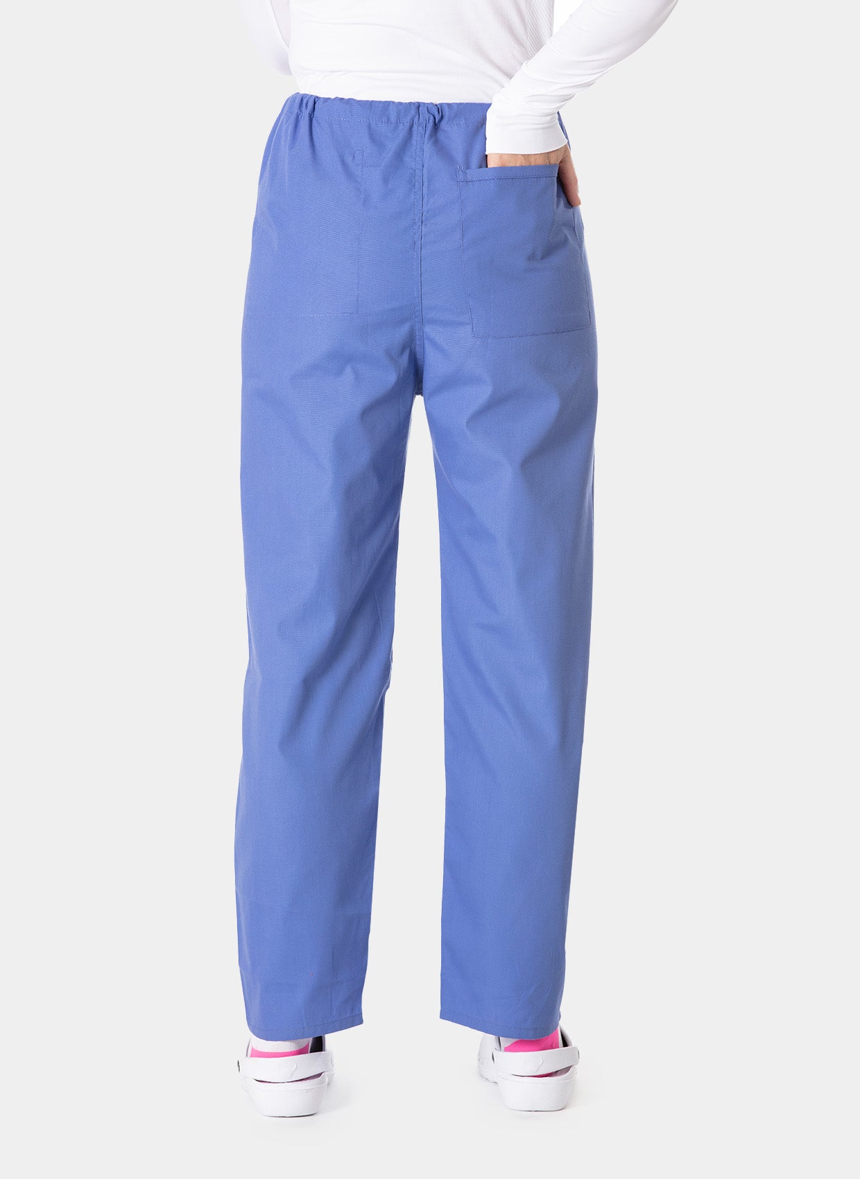 Budget Scrub Trousers - Ceil - Back 