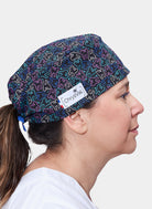 ChrysVal Short Scrub Hat - Electric Retro - Women