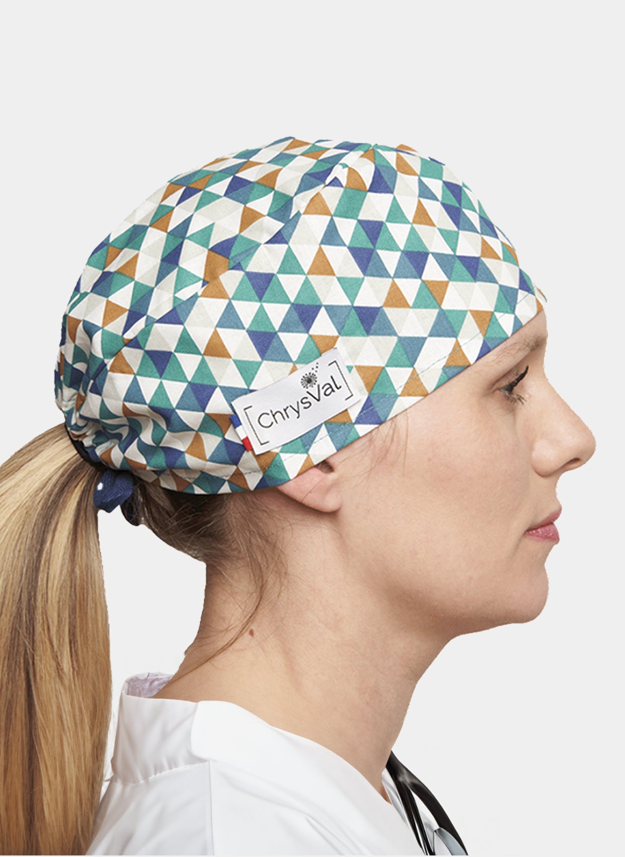 ChrysVal Short Scrub Hat - Scandinavian Blue - Women