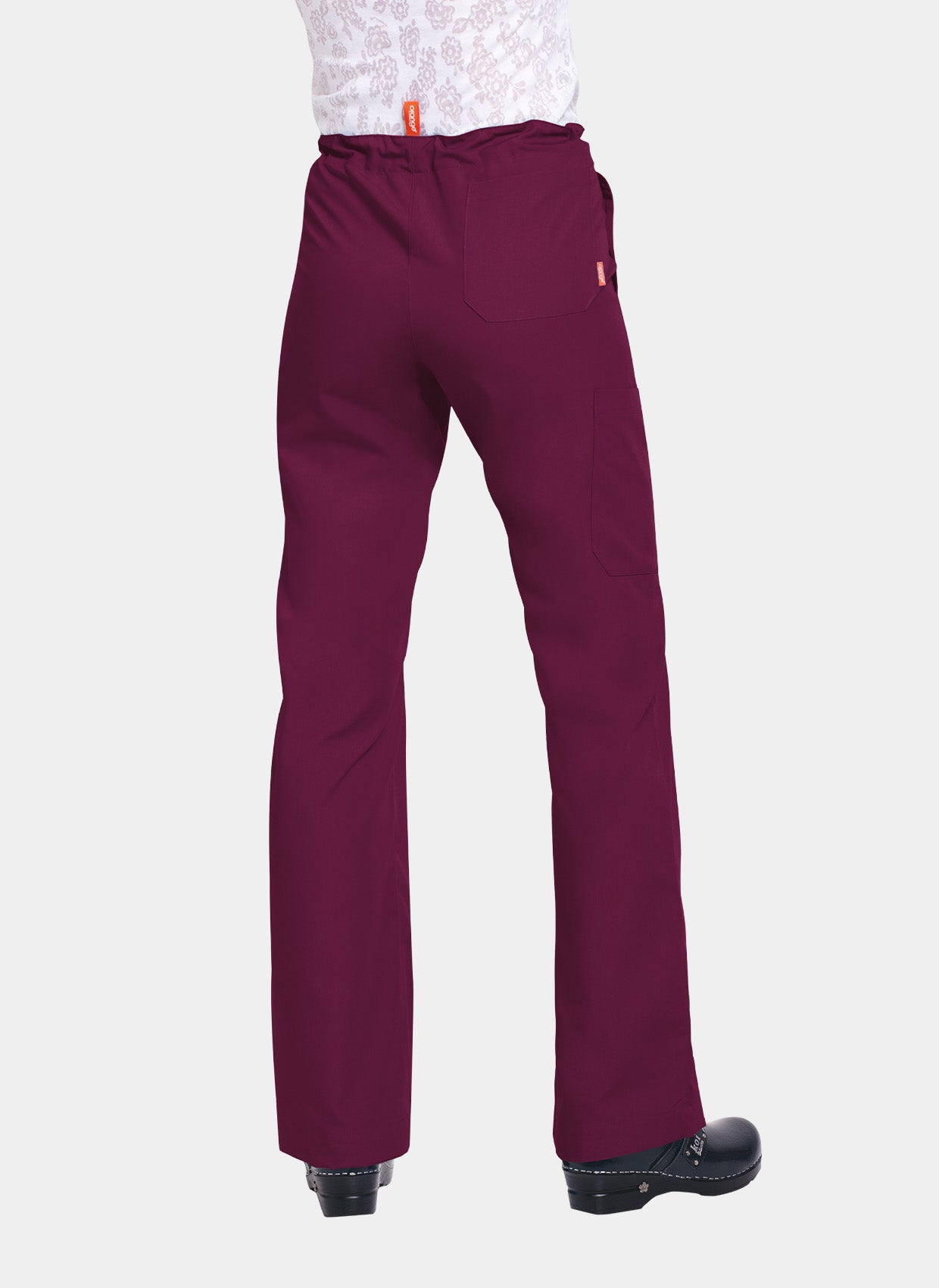 Orange Standard Unisex Huntington Scrub Trousers-Wine-Back