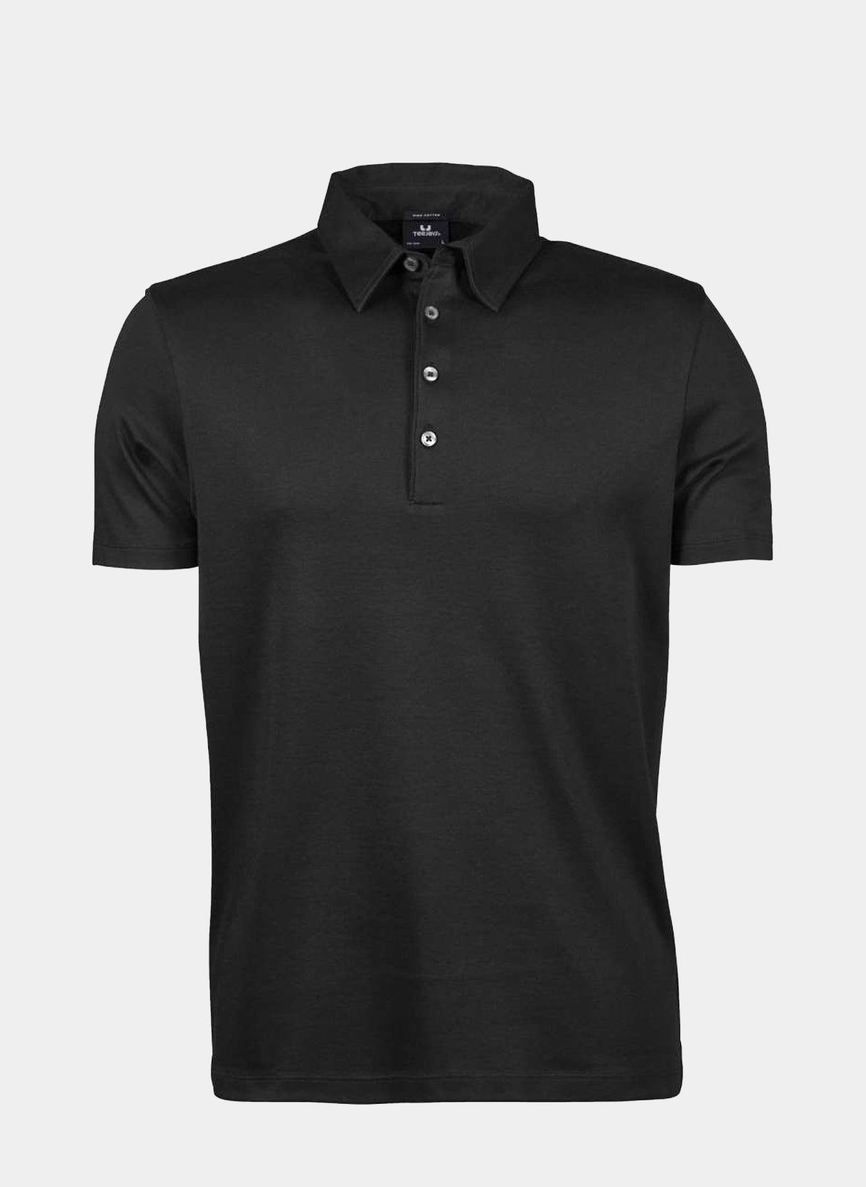 Tee Jays Pima Cotton Unisex Polo Shirt - Black - zoom