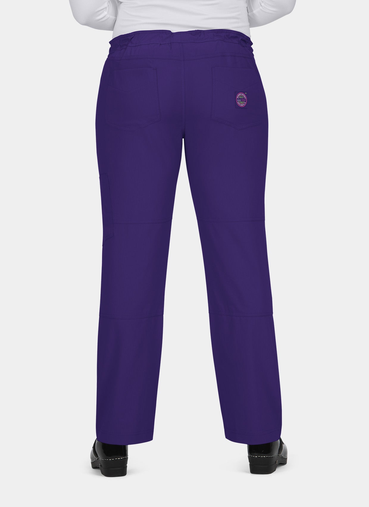 Koi Lite Peace Scrub Trousers - Grape - Back 