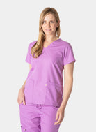 HappyFIT Lily Scrub Top - Lavender 2