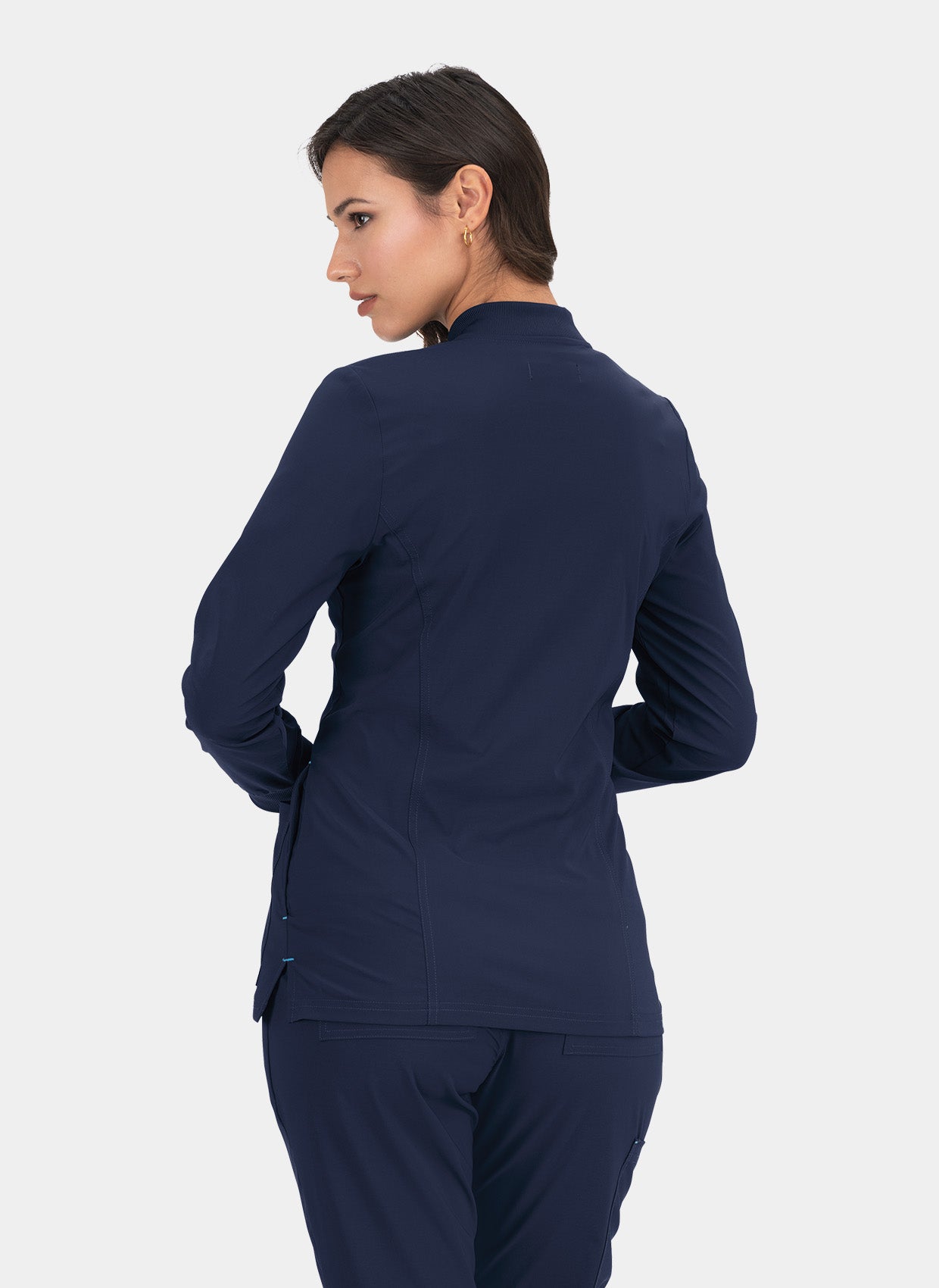 Koi Basics Andrea Scrub Jacket - Navy - Back 