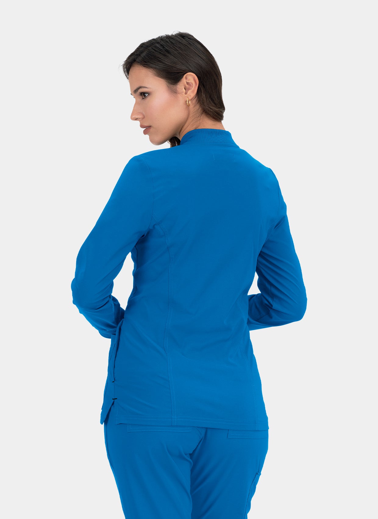 Koi Basics Andrea Scrub Jacket - Royal - Back 