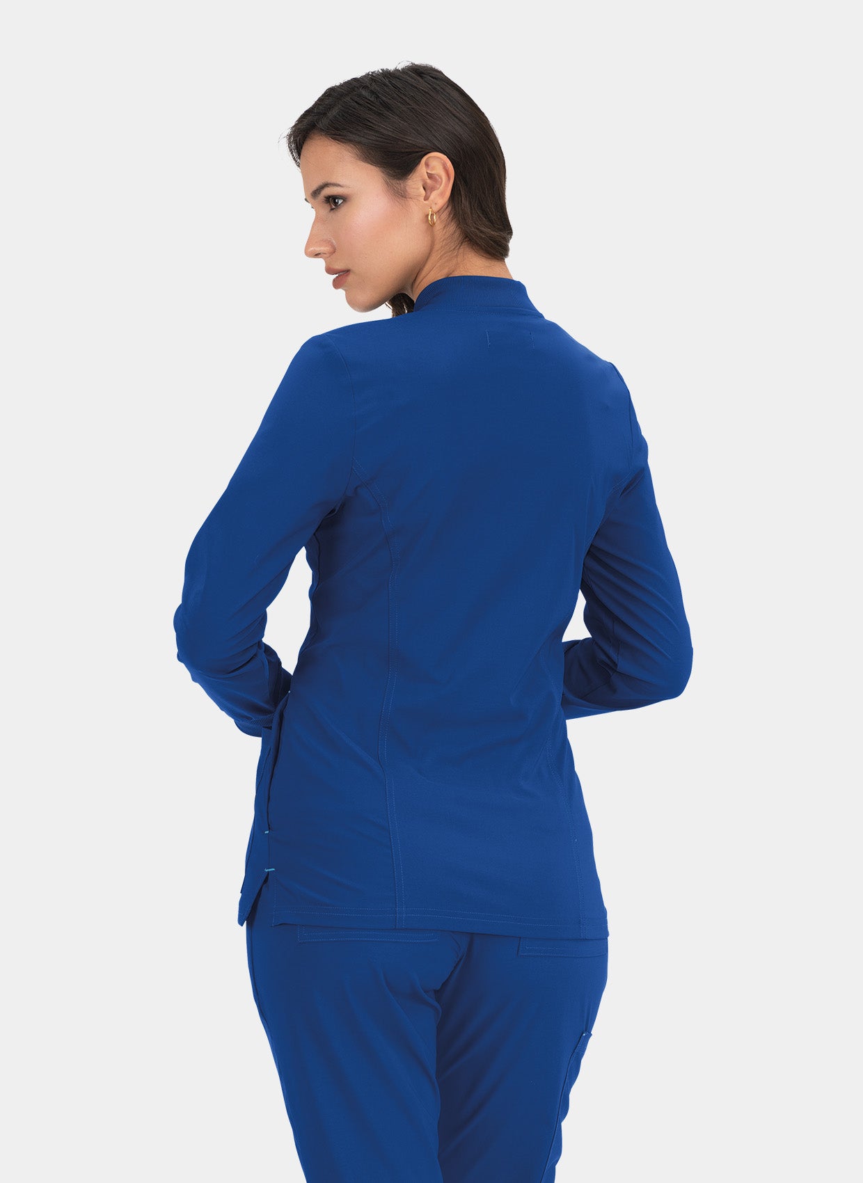 Koi Basics Andrea Scrub Jacket - Royal - Back 