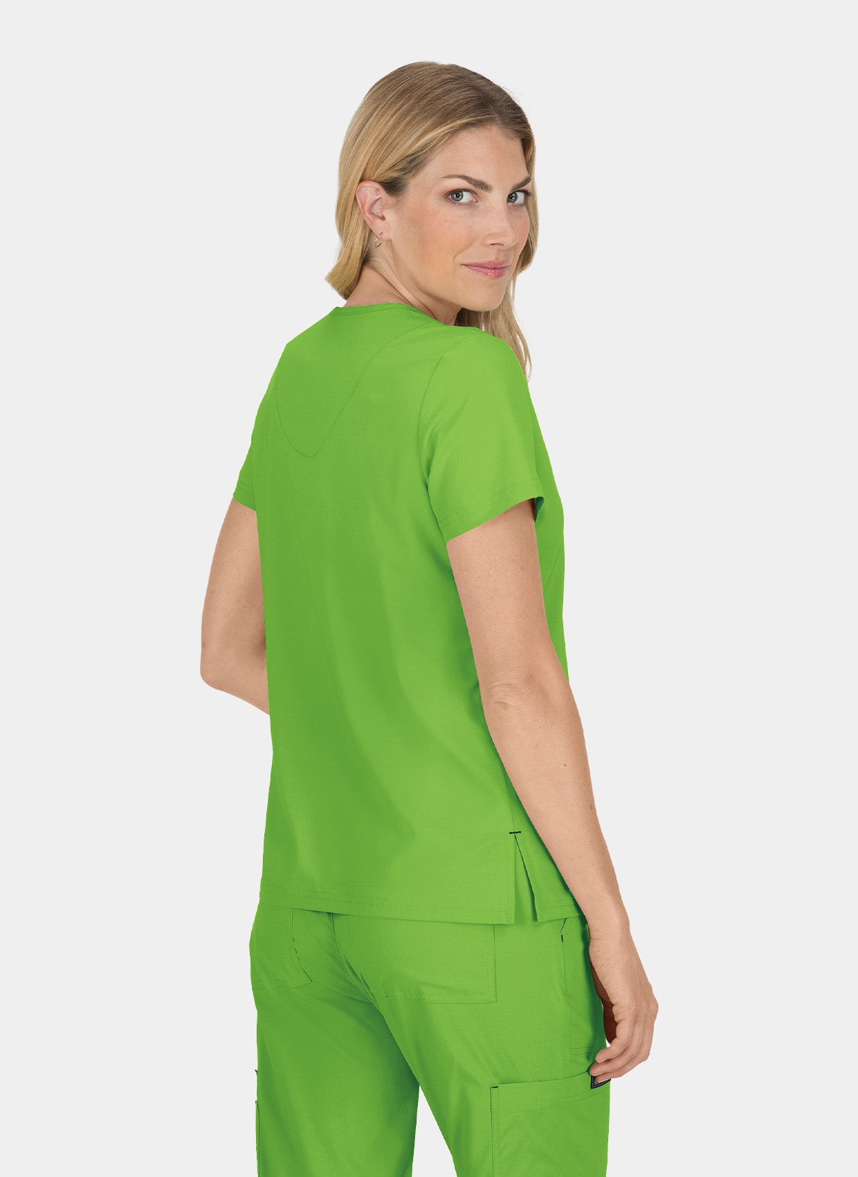 Koi Basics Becca Scrub Top - Green Tea - Back