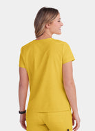 Koi Basics Becca Scrub Top - Heather Mango - Back