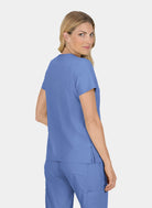 Koi Basics Becca Scrub Top - True Ceil - Back