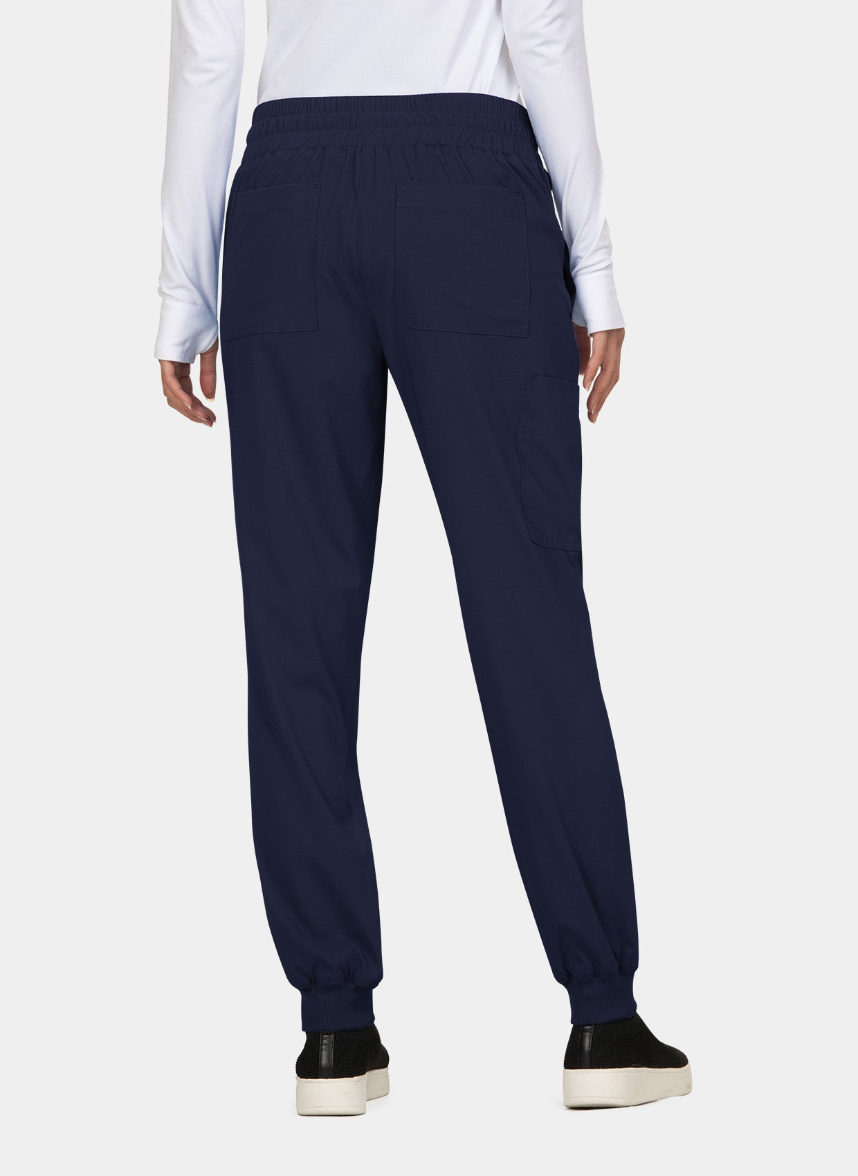 Koi Basics Gemma Scrub Joggers - Navy - Back 