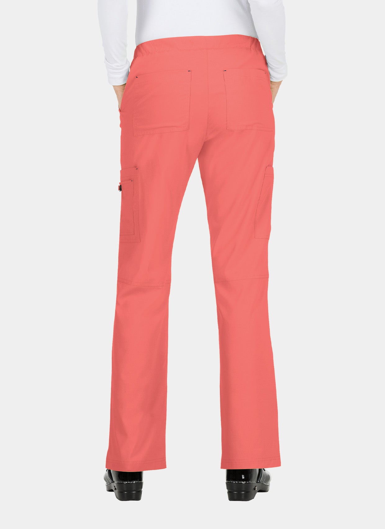 Koi Basics Holly Scrub Trousers - Coral - Back 