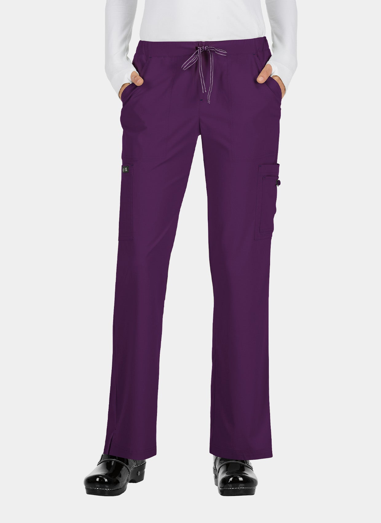 Koi Basics Holly Scrub Trousers - Eggplant 