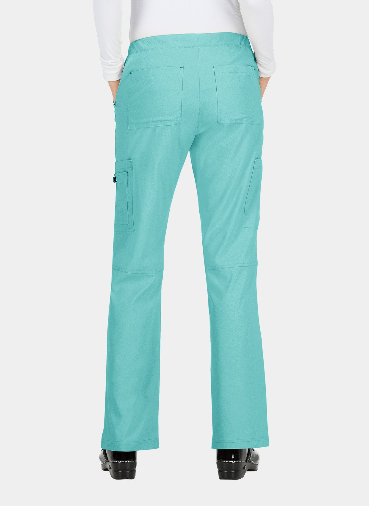 Koi Basics Holly Scrub Trousers - Fresh Mint - Back 