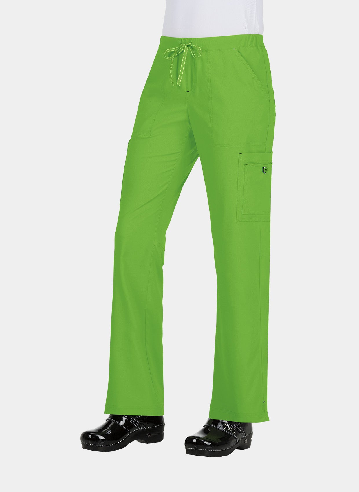 Koi Basics Holly Scrub Trousers - Green Tea - Back 