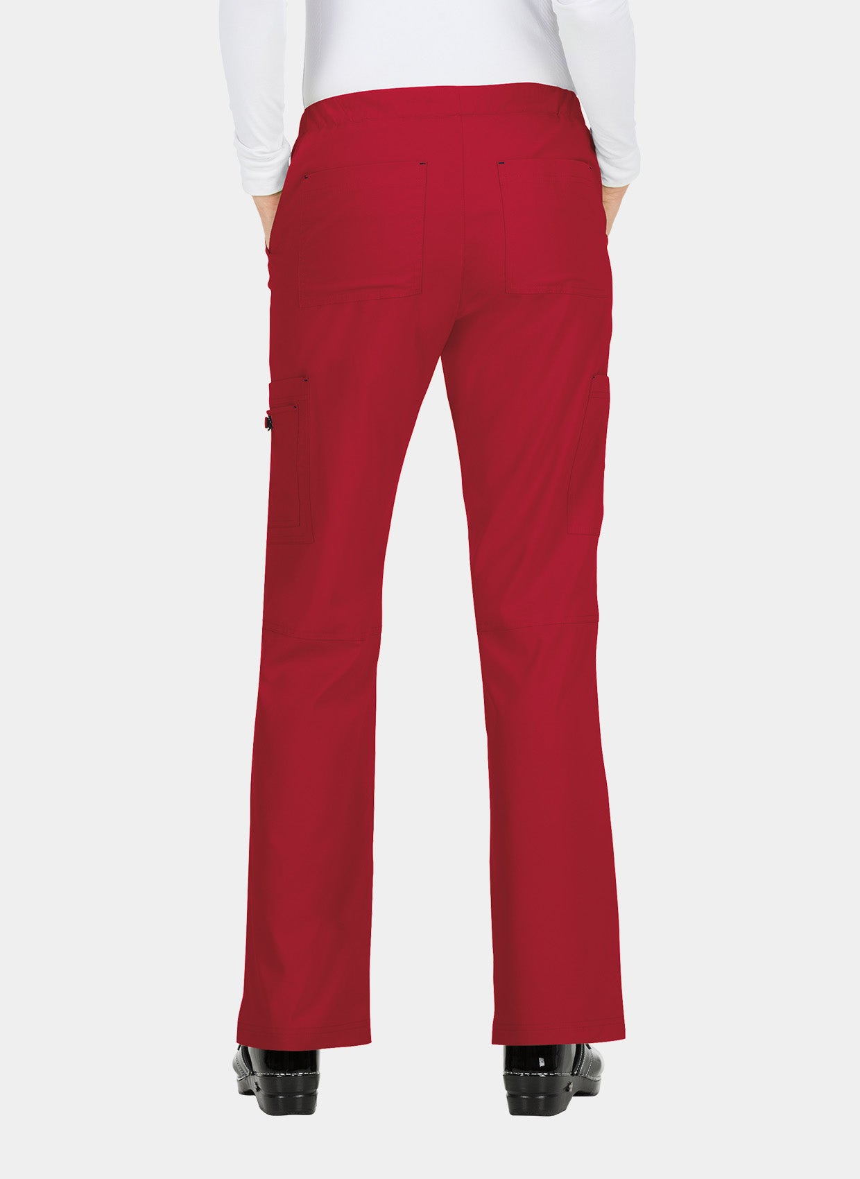 Koi Basics Holly Scrub Trousers - Ruby - Back 