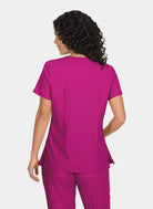 Koi Basics Katie Scrub Top - Azelea Pink - Back