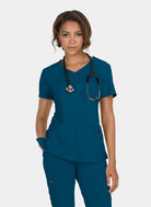 Koi Basics Katie Scrub Top - Caribbean