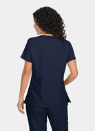 Koi Basics Katie Scrub Top - Navy - Back 