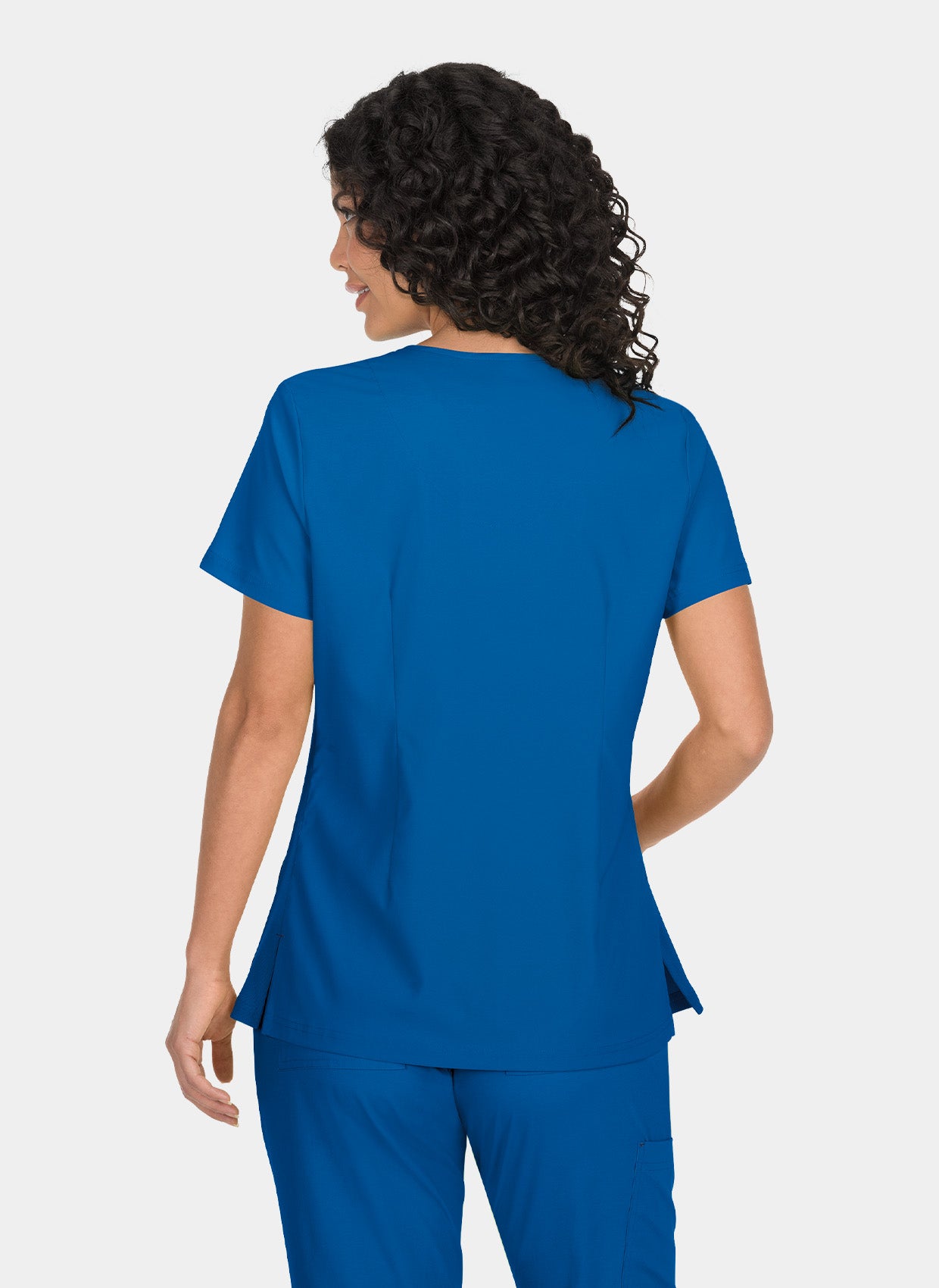 Koi Basics Katie Scrub Top - Royal - Back 