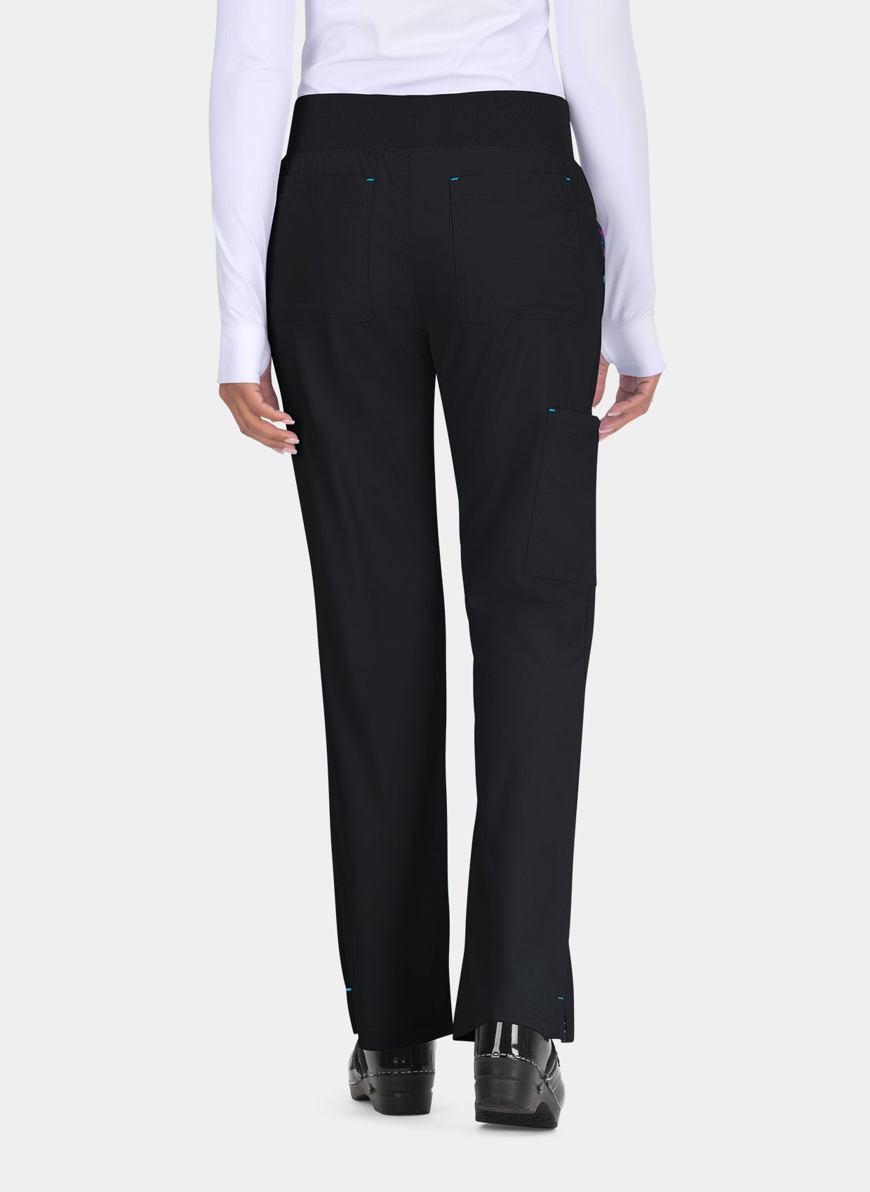 Koi Basics Laurie Scrub Trousers - Black - Back 