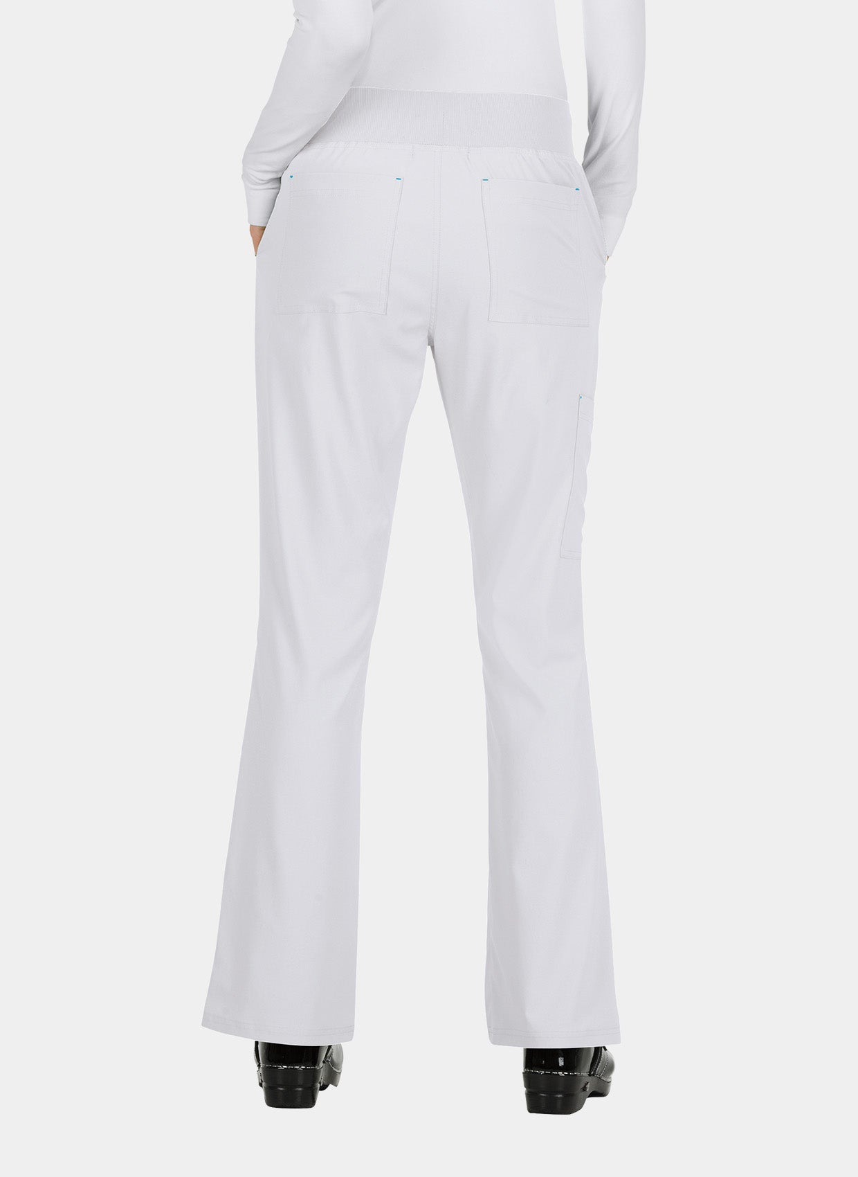 Koi Basics Laurie Scrub Trousers - White - Back 