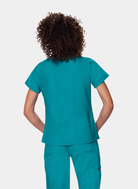 Koi Classics Nicole Scrub Top - Turquoise - back