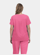 Koi Cureology Aura Scrub Top - Carnation - back