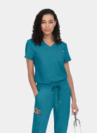 Koi Cureology Aura Scrub Top - Teal