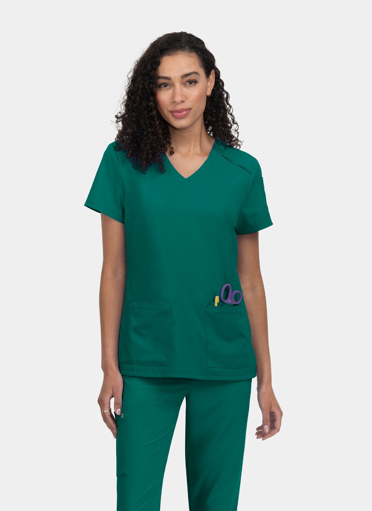 Koi Cureology Cardi Scrub Top - Hunter