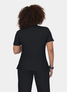 Koi Lite Philosophy Scrub Top - Black - Back 