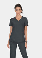 Koi Lite Philosophy Scrub Top - Charcoal 